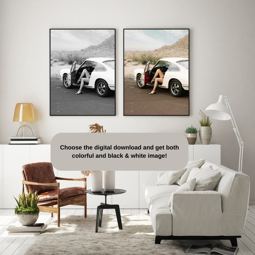Vintage Porsche Poster