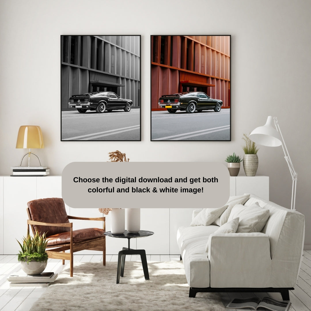 Vintage Ford Mustang Poster