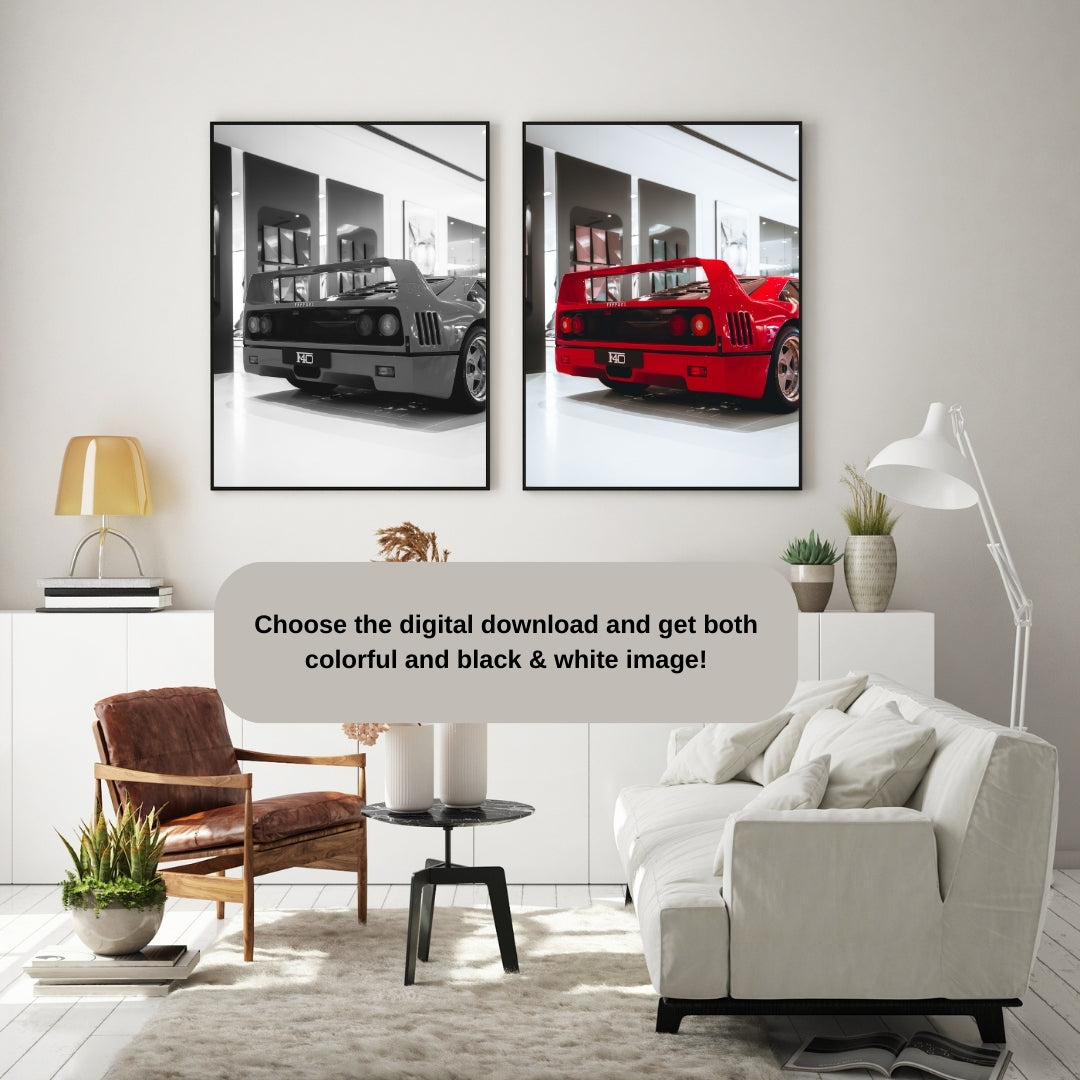 Ferrari F40 Poster