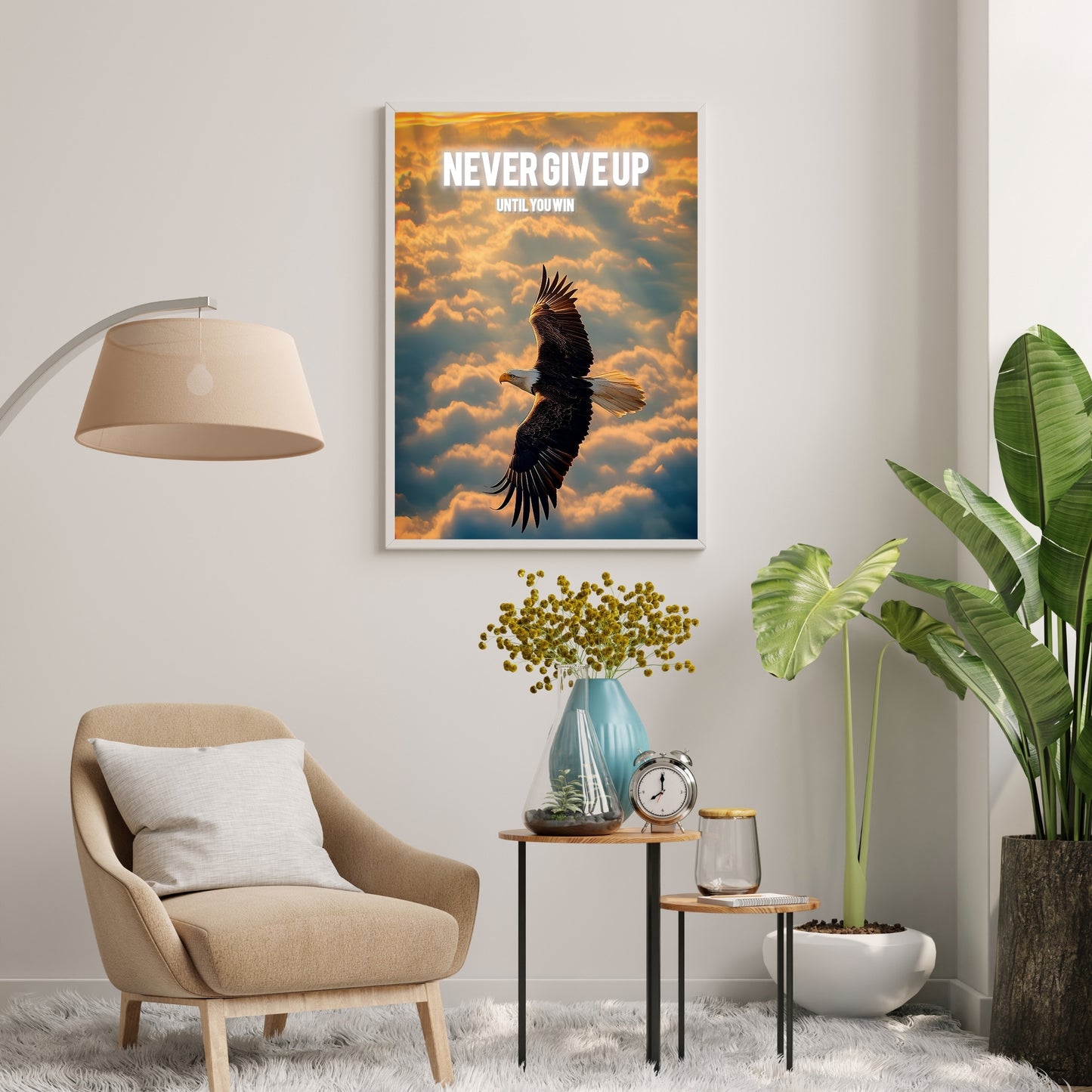 Motivational Poster "Never Give Up"