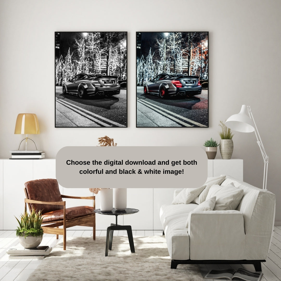 Mercedes C63 AMG Poster