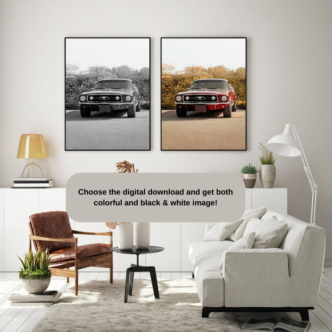 Vintage Ford Mustang Poster