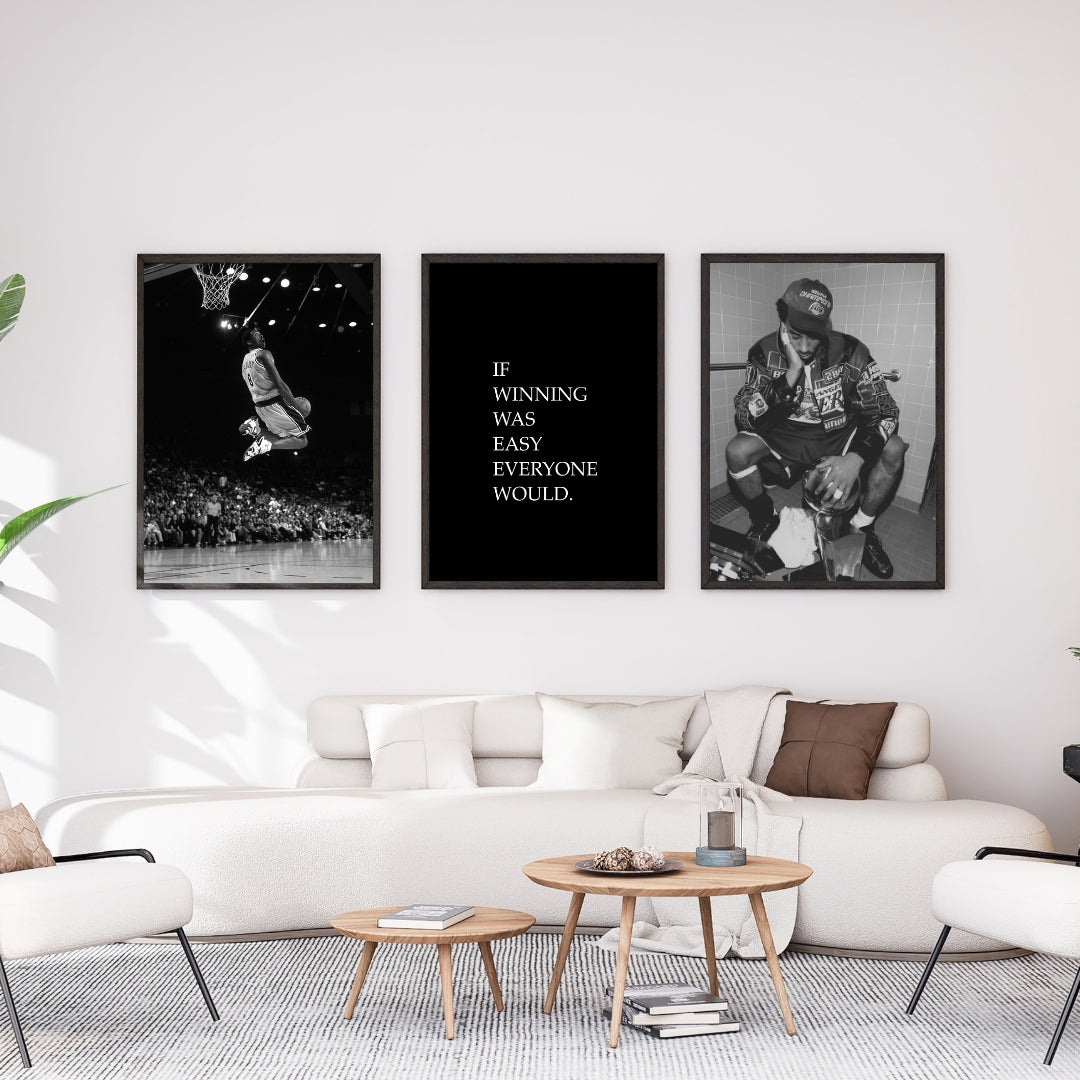 Motivational Poster "If Winning Was Easy Everyone Would"