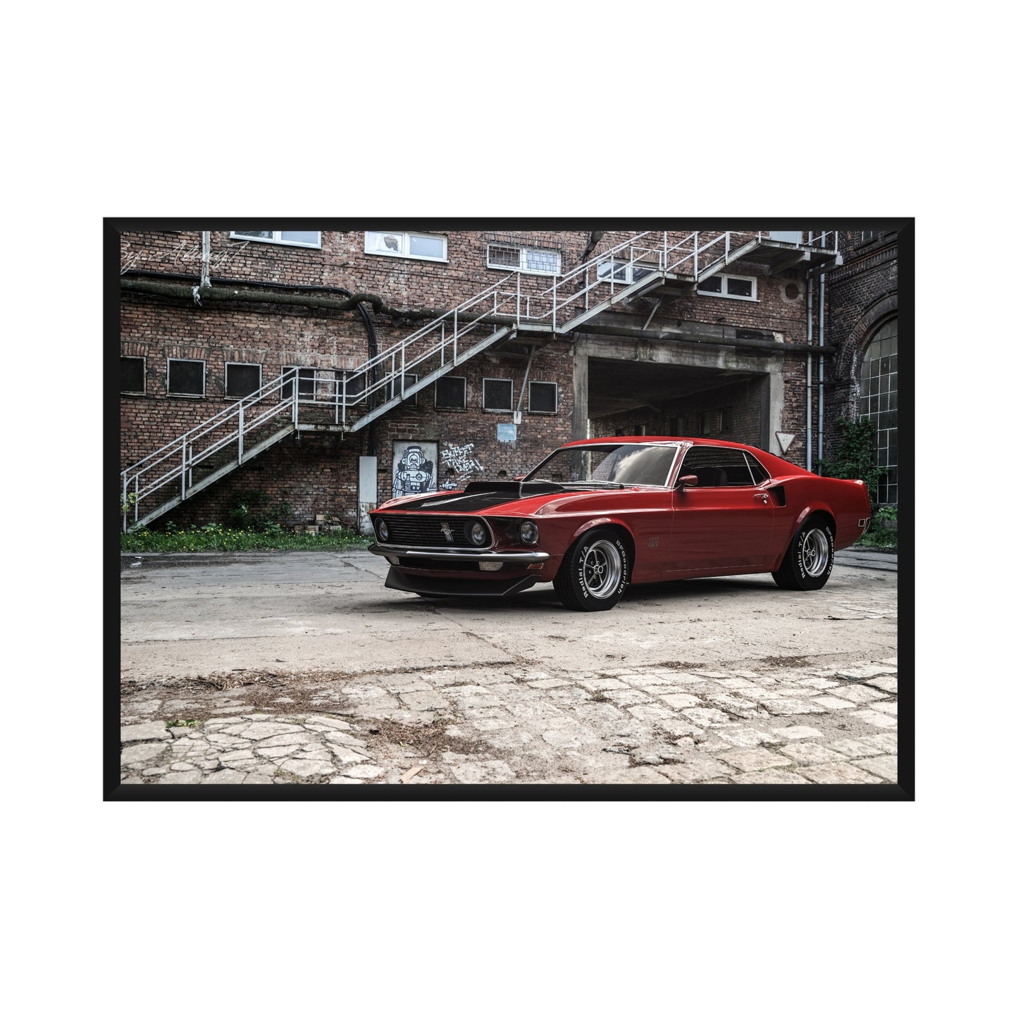 Vintage Ford Mustang Poster