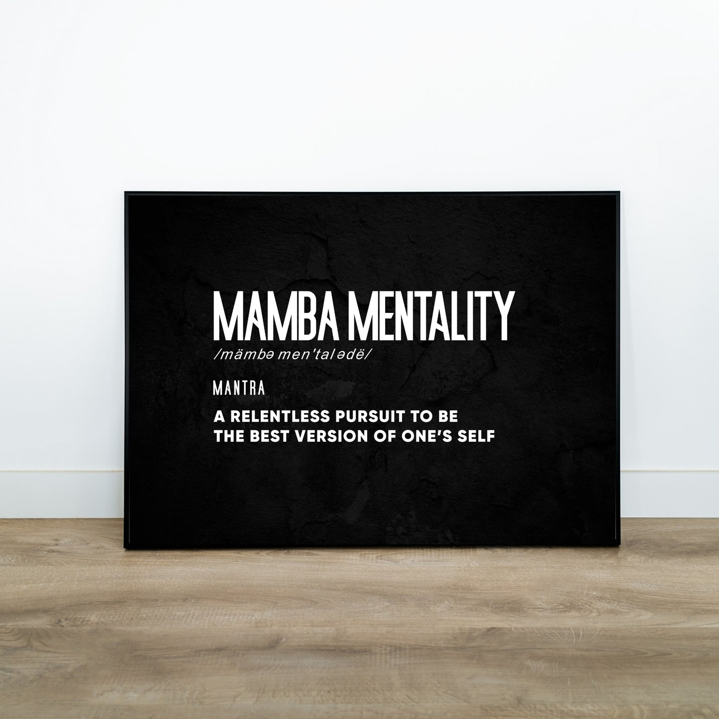 Motivational Poster "Black Mamba Mentality"