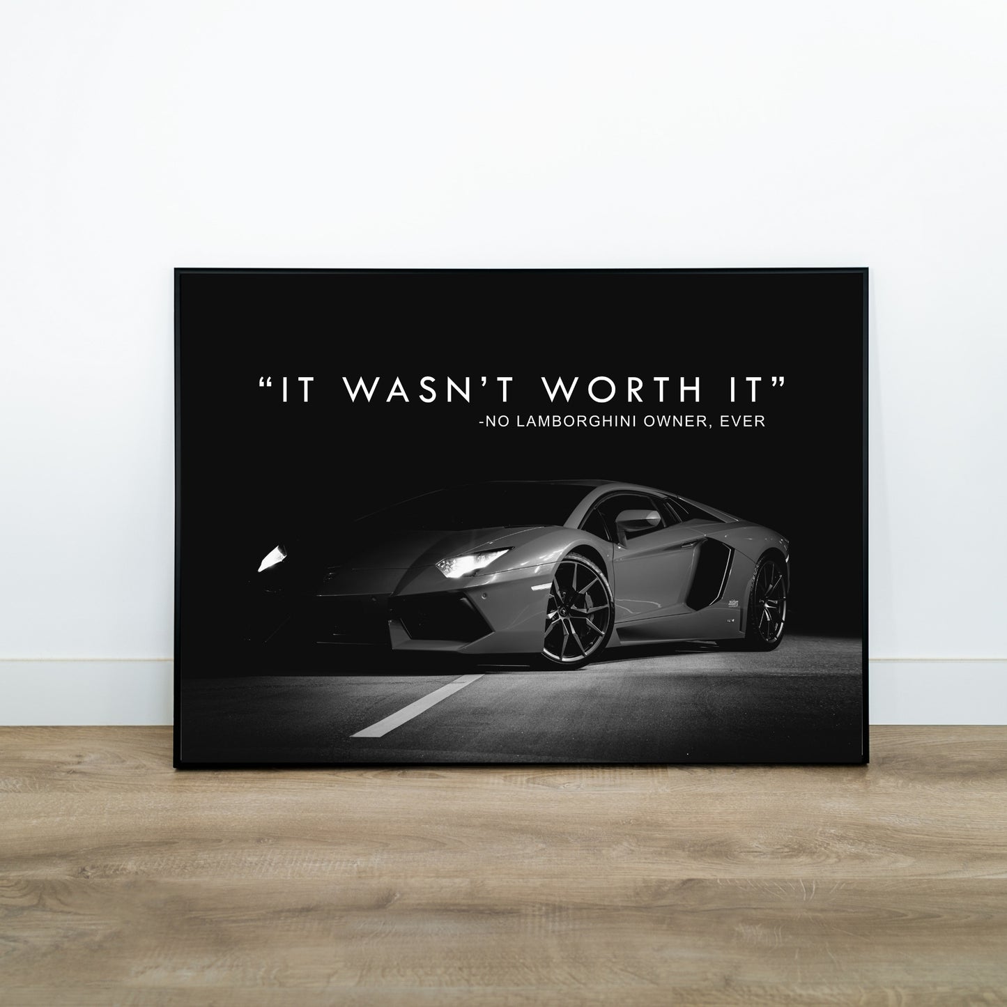 Motivational Poster "It Wasn't Worth It"