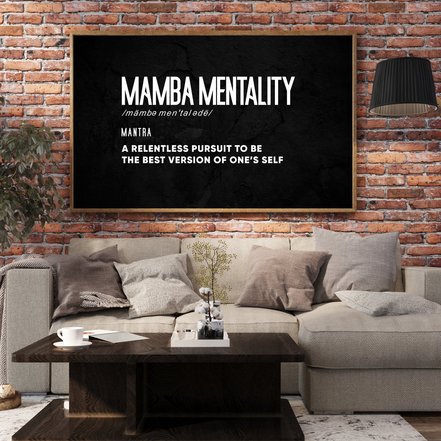 Motivational Poster "Black Mamba Mentality"