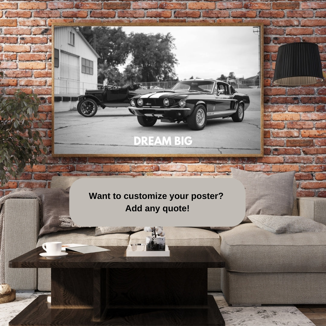 Vintage Ford Mustang Poster
