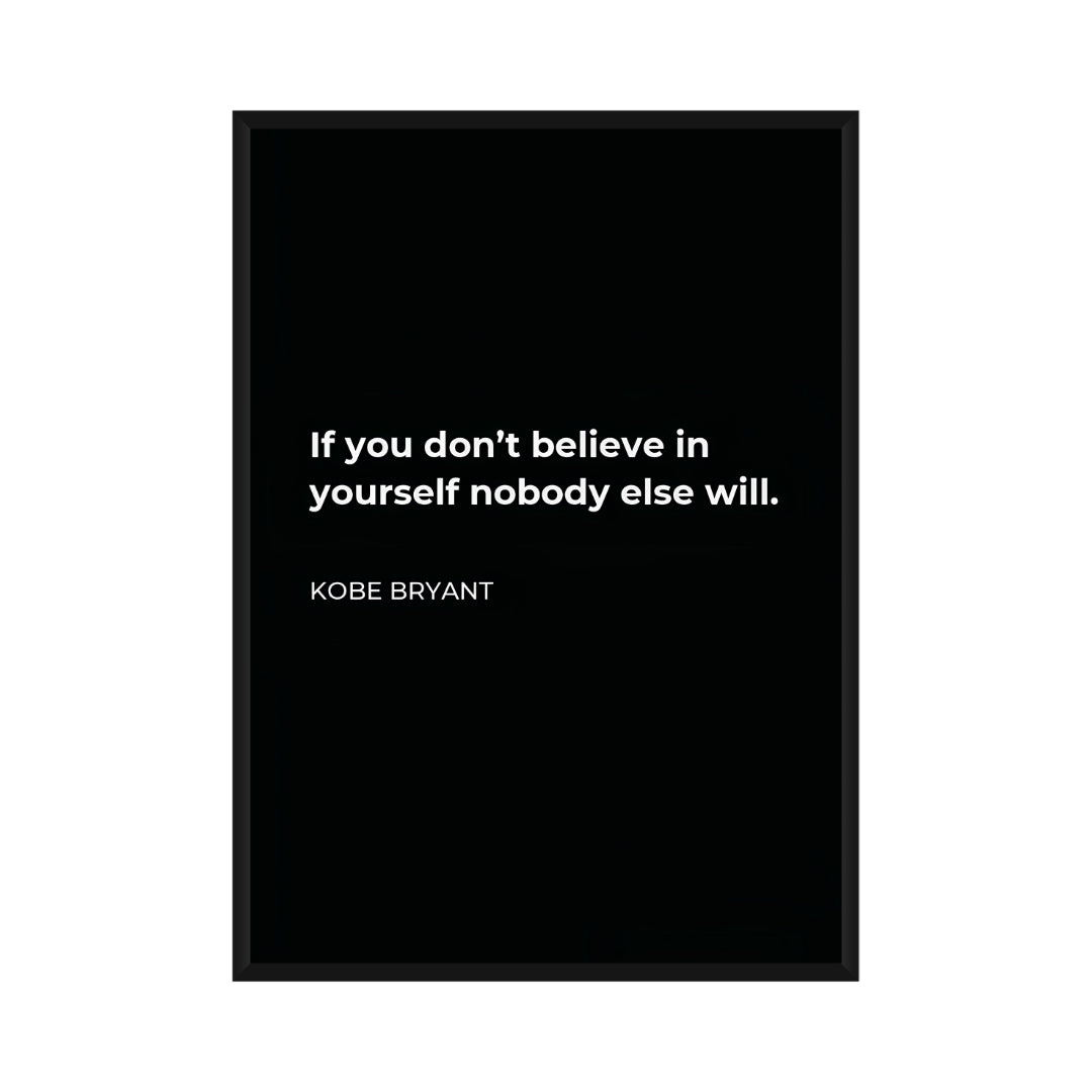 Motivational Poster "Black Mamba Mentality"