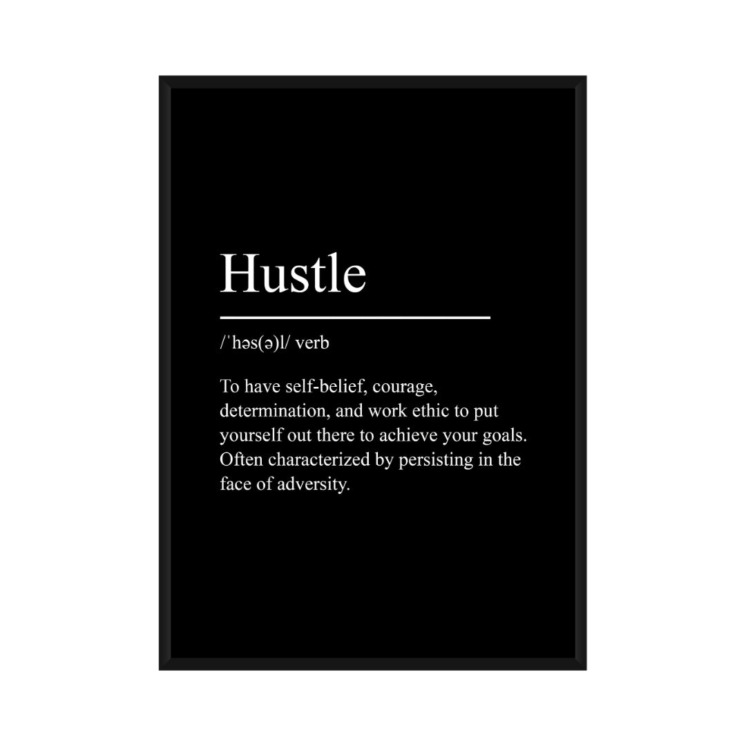 Motivational Poster "Hustle"