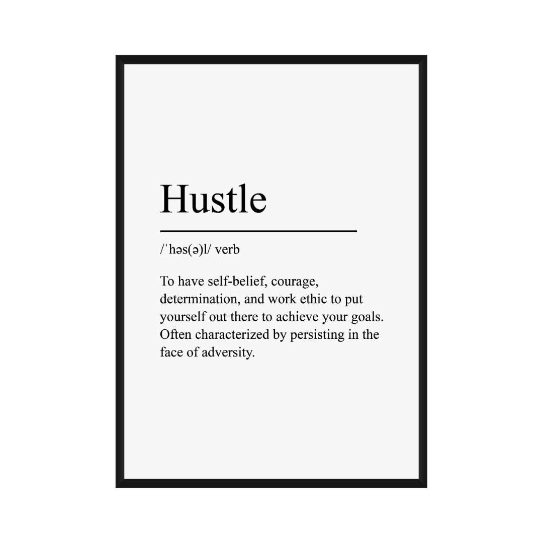 Motivational Poster "Hustle"