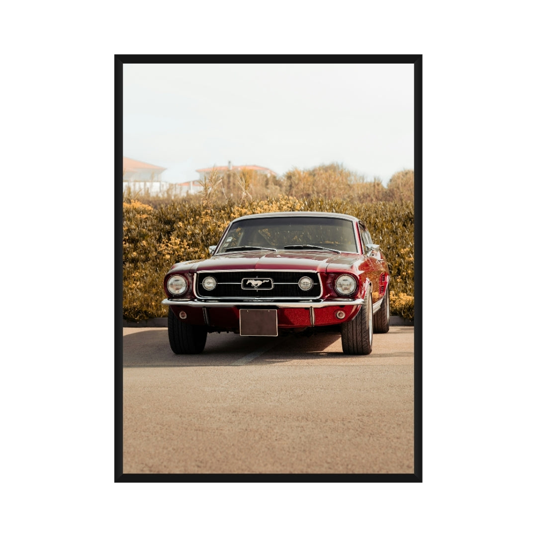 Vintage Ford Mustang Poster
