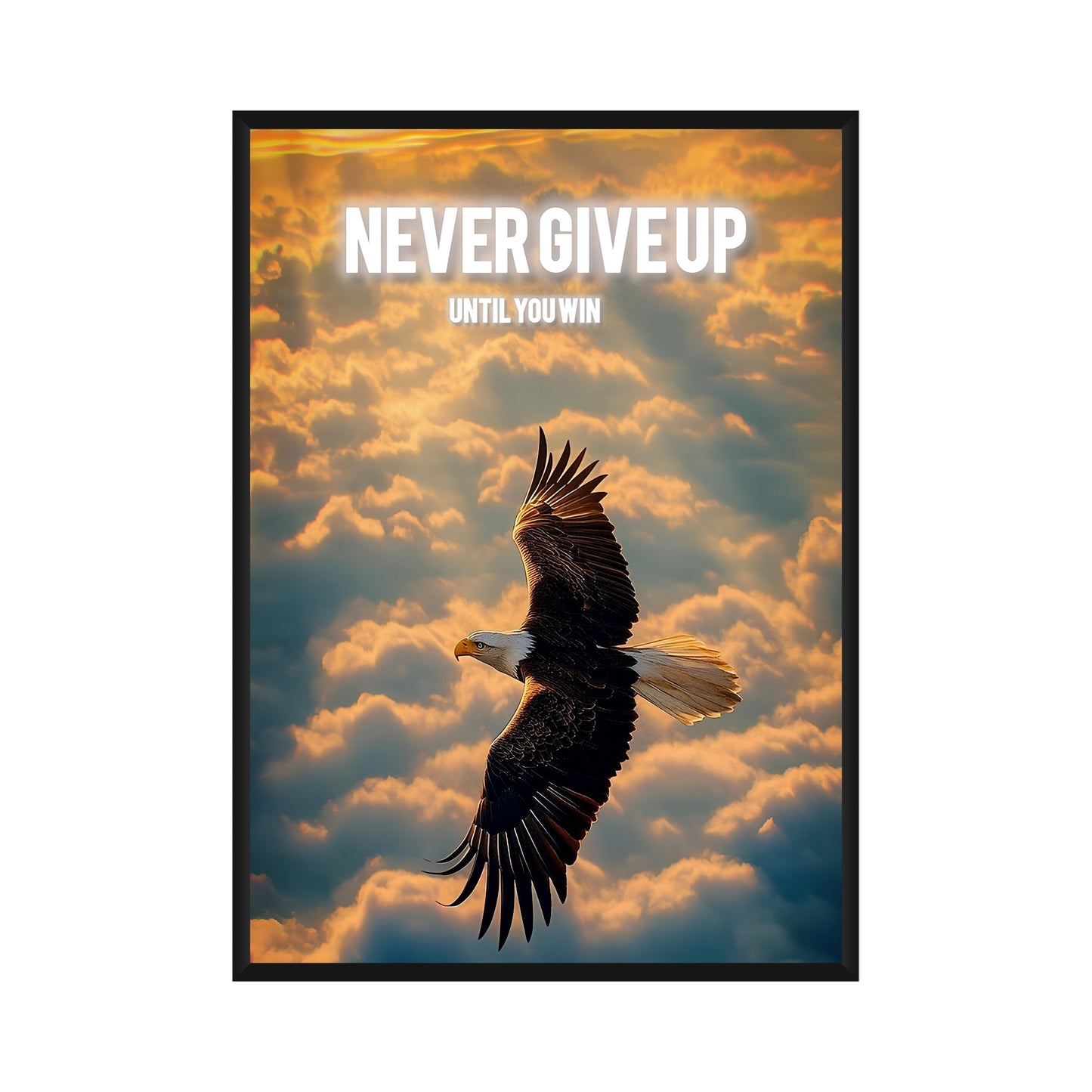 Motivational Poster "Never Give Up"