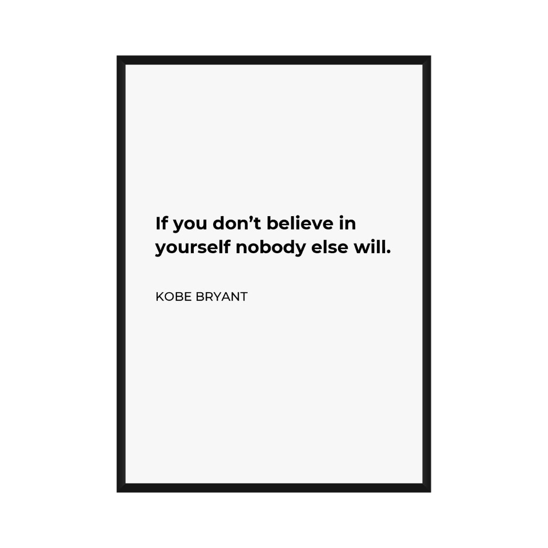 Motivational Poster "Black Mamba Mentality"