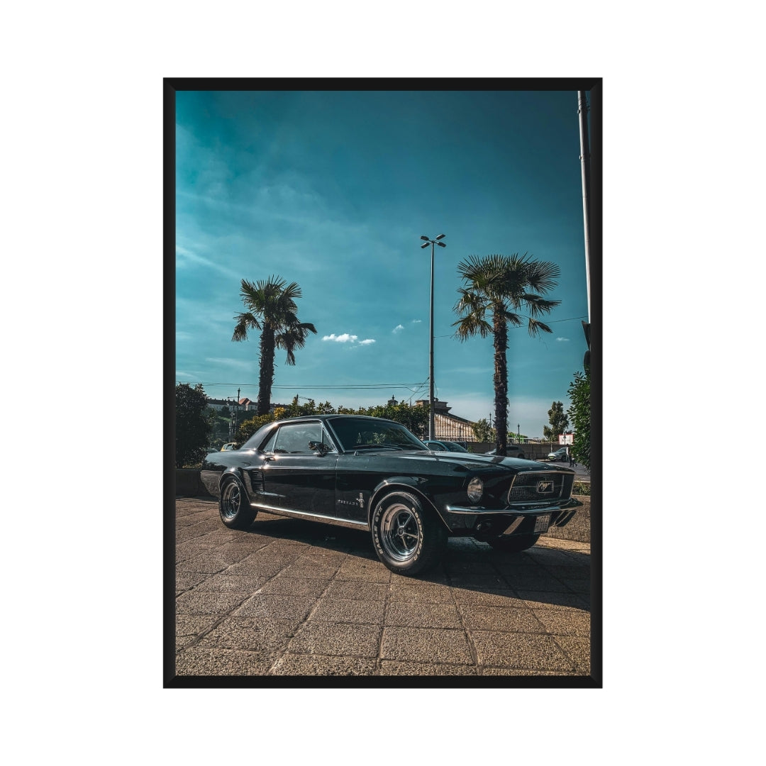 Vintage Ford Mustang Poster