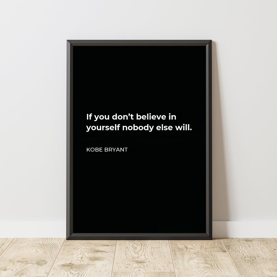 Motivational Poster "Black Mamba Mentality"