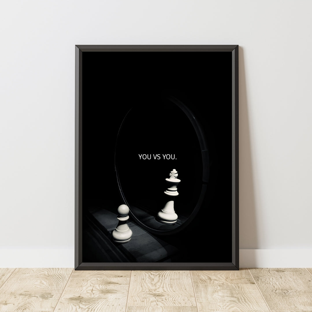 Motivational Poster "You vs You"