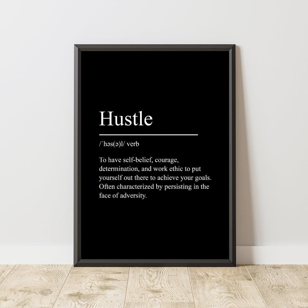 Motivational Poster "Hustle"