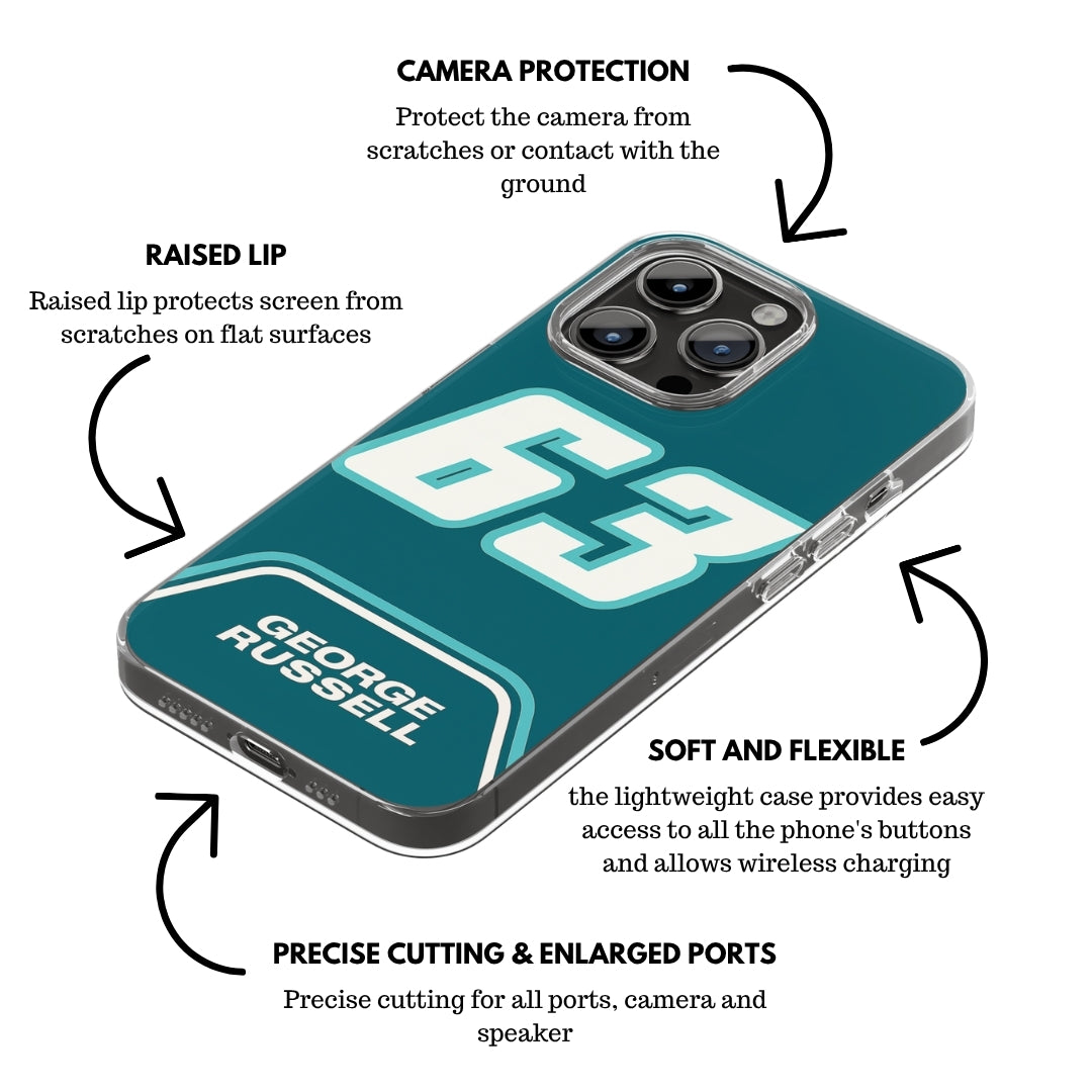 Mercedes iPhone case "George Russell"