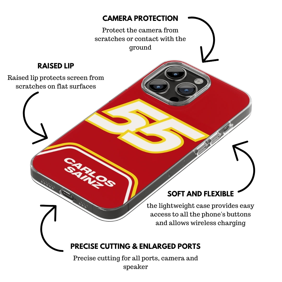 Ferrari iPhone case "Carlos Sainz"