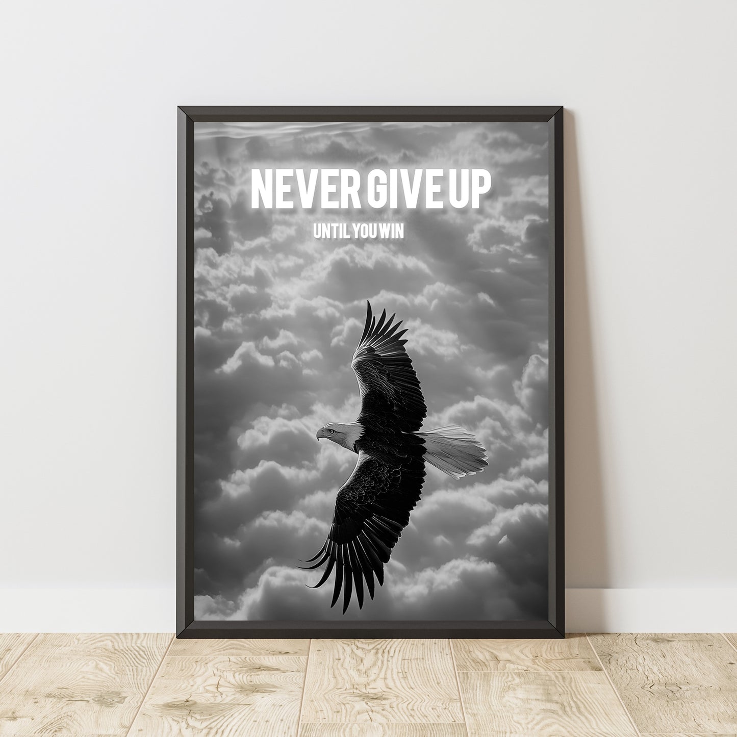 Motivational Poster "Never Give Up"