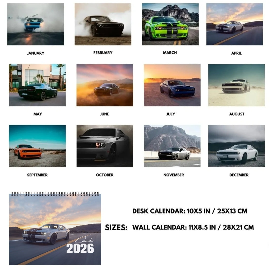 Dodge Challenger Calendar