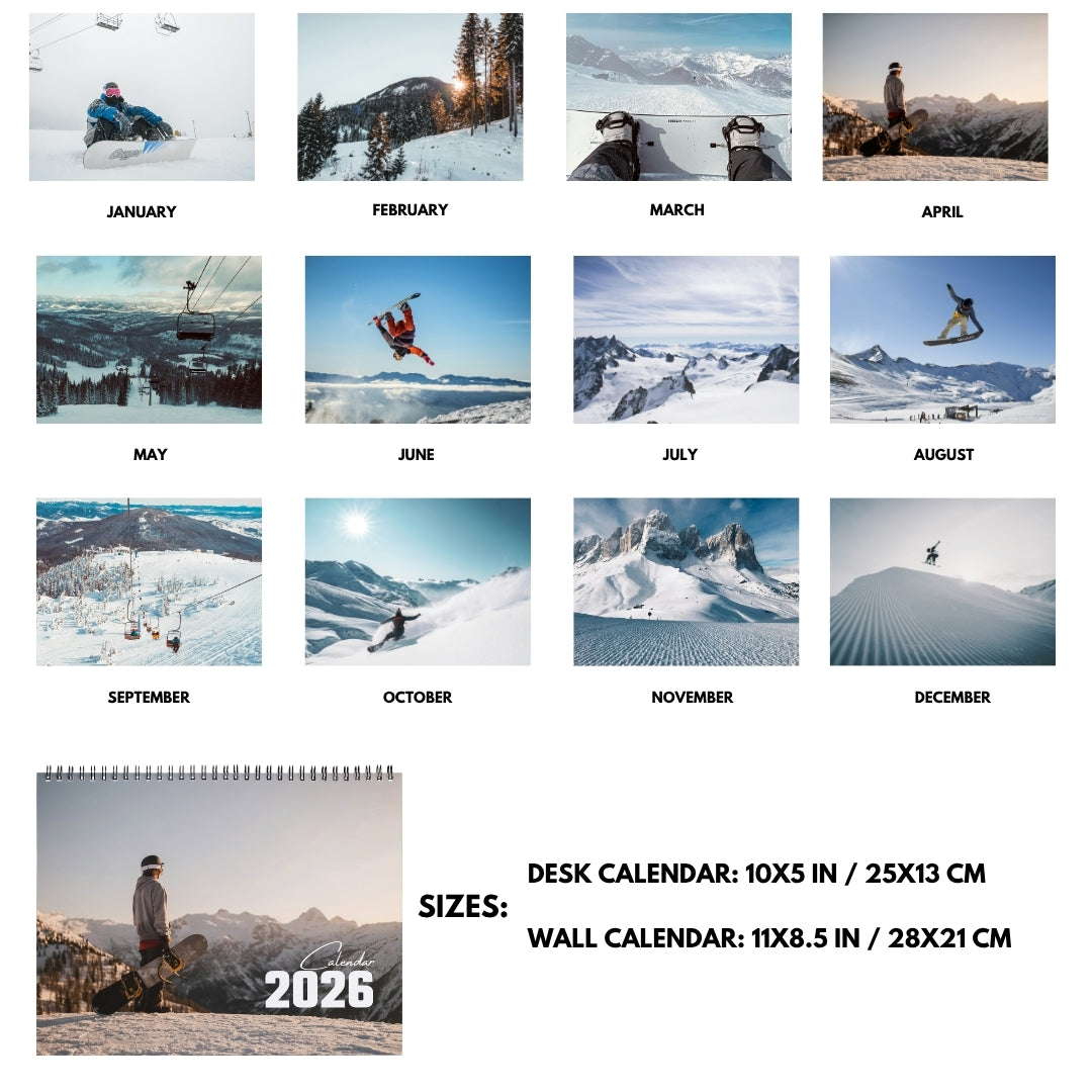 Snowboard Calendar