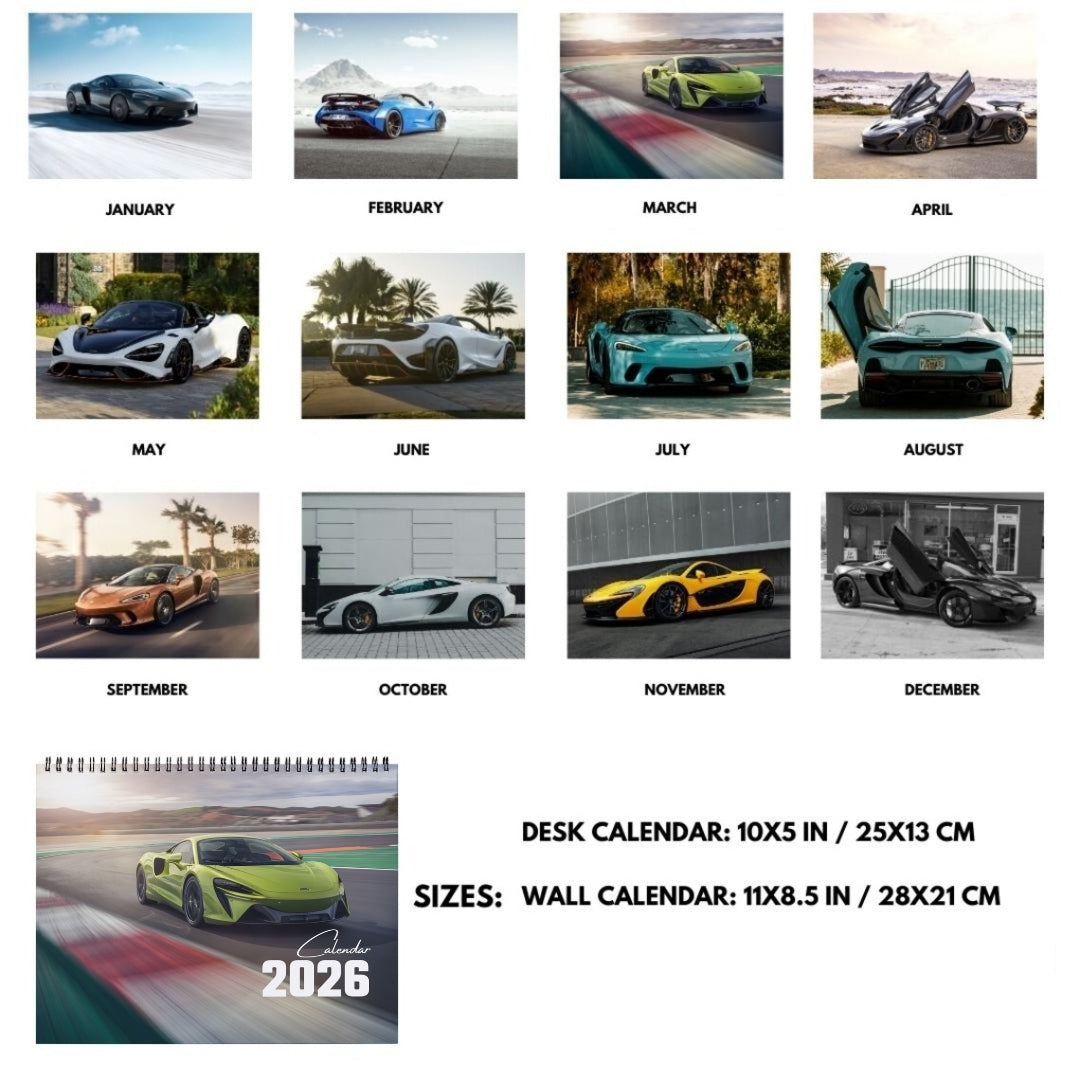 McLaren Calendar