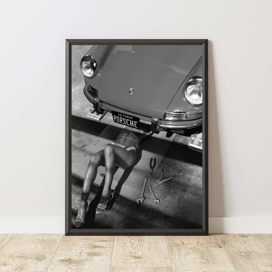 Vintage Porsche Poster