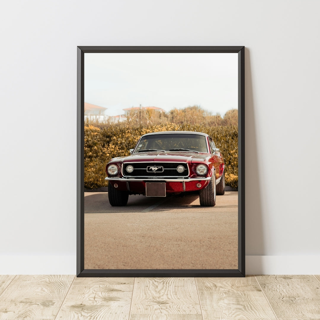 Vintage Ford Mustang Poster