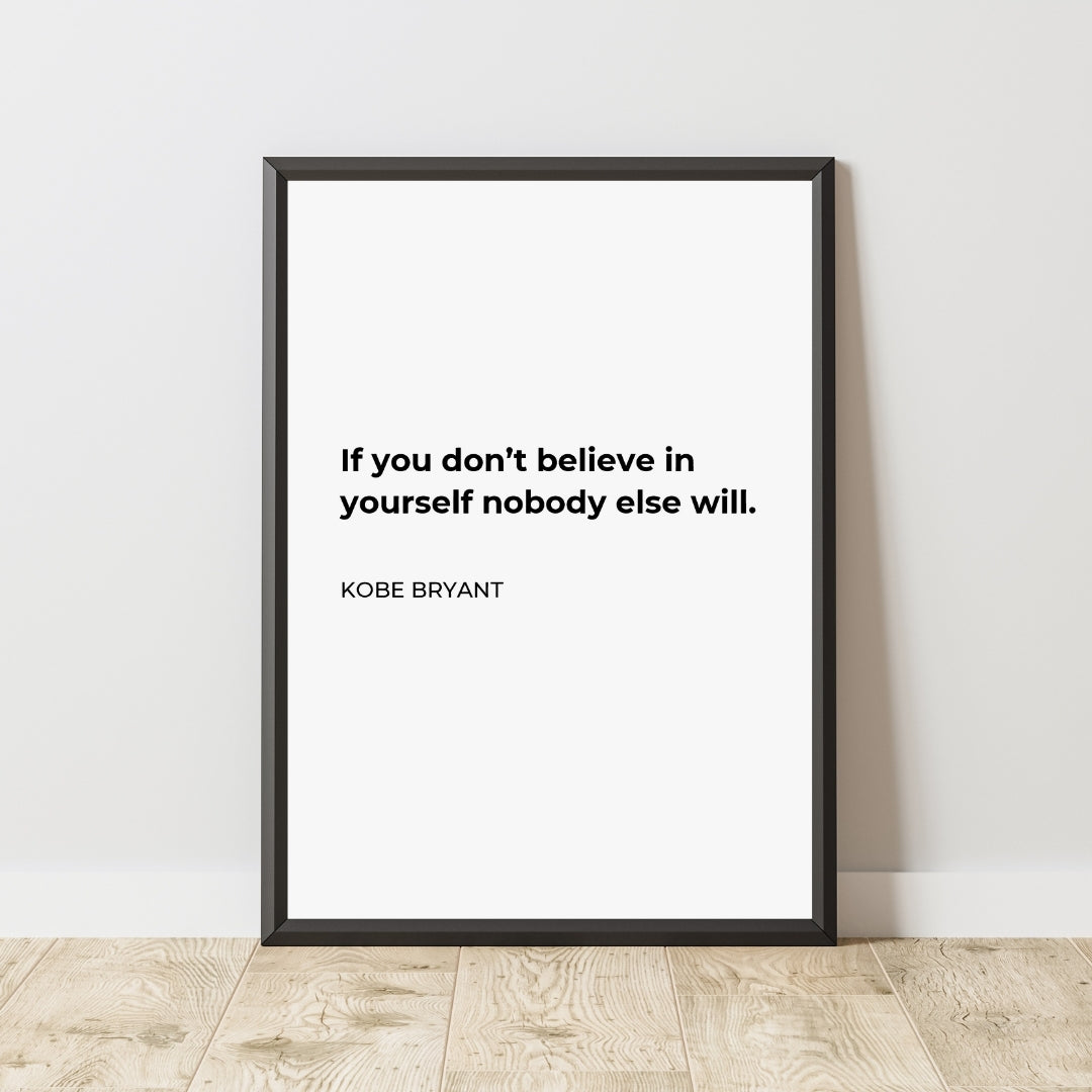 Motivational Poster "Black Mamba Mentality"