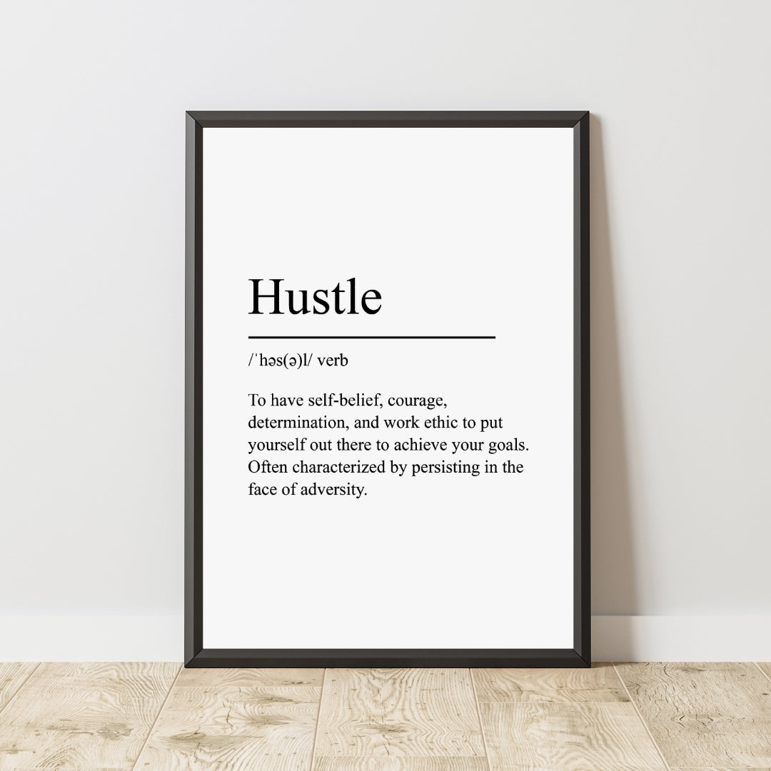 Motivational Poster "Hustle"