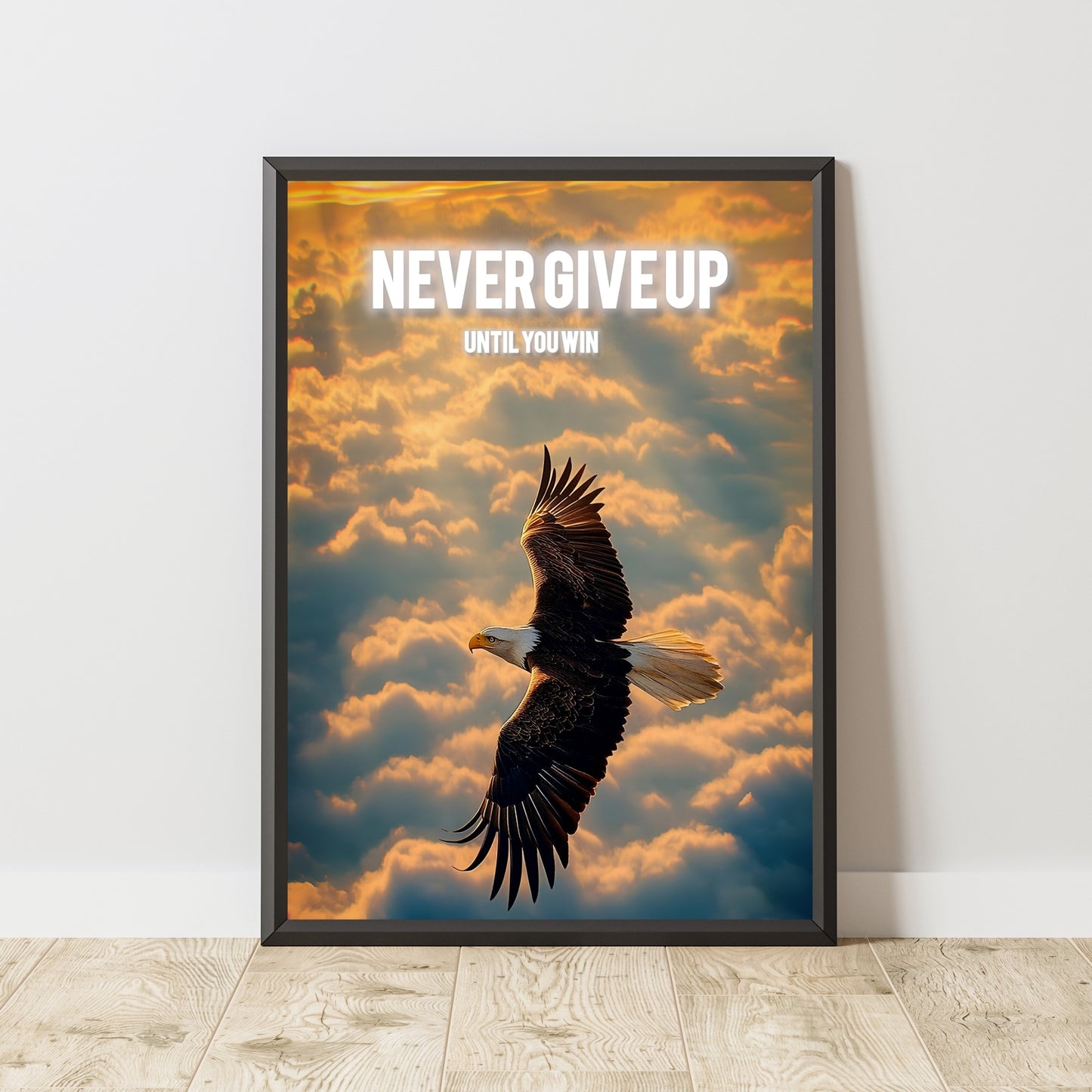 Motivational Poster "Never Give Up"