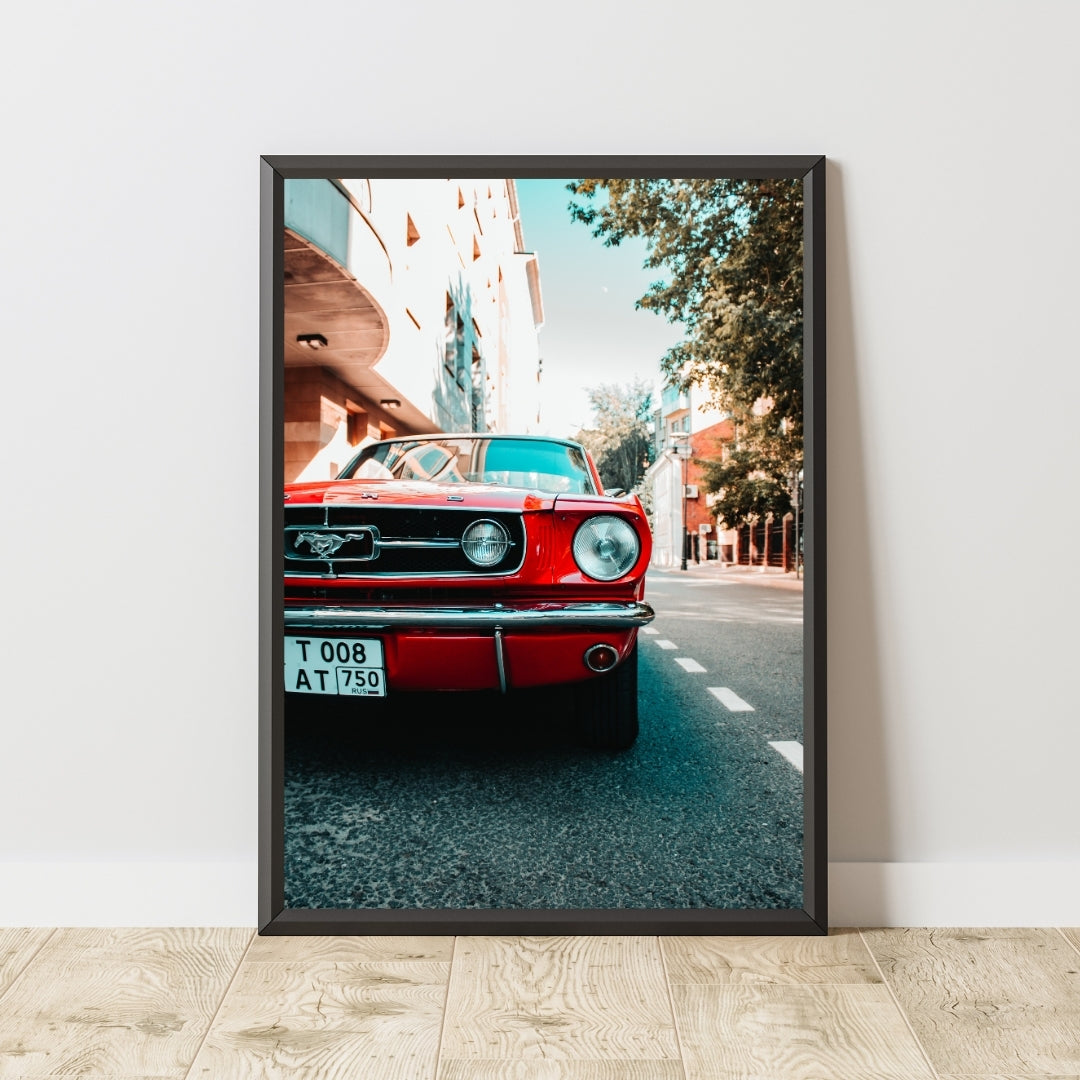 Vintage Ford Mustang Poster