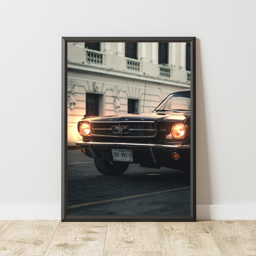 Vintage Ford Mustang Poster