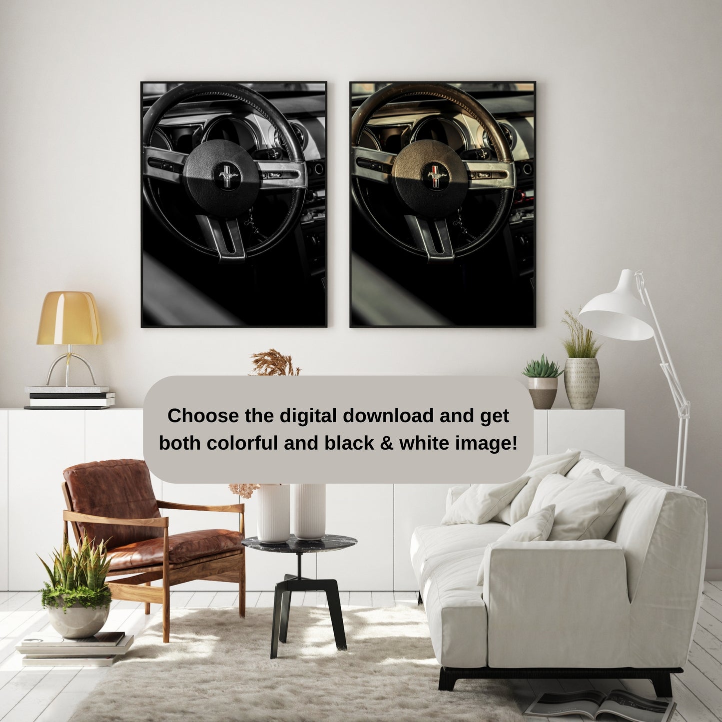 Vintage Ford Mustang Poster