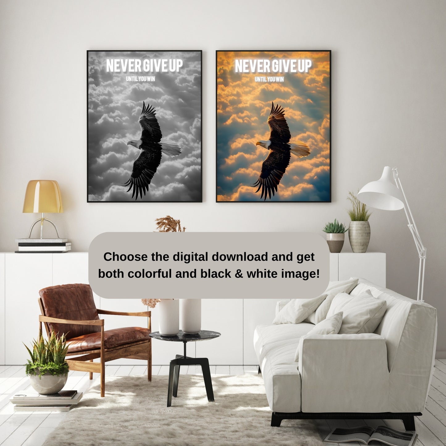 Motivational Poster "Never Give Up"