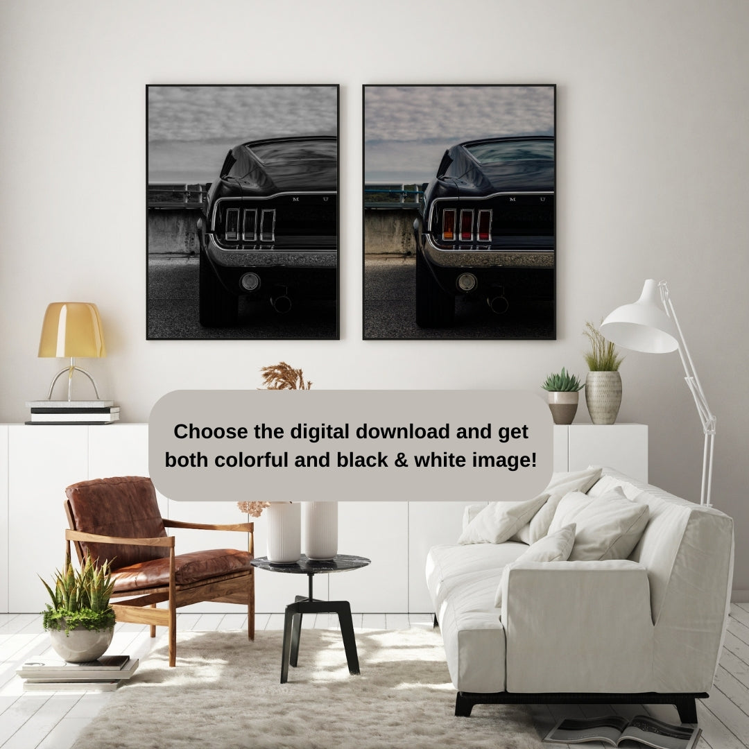 Vintage Ford Mustang Poster