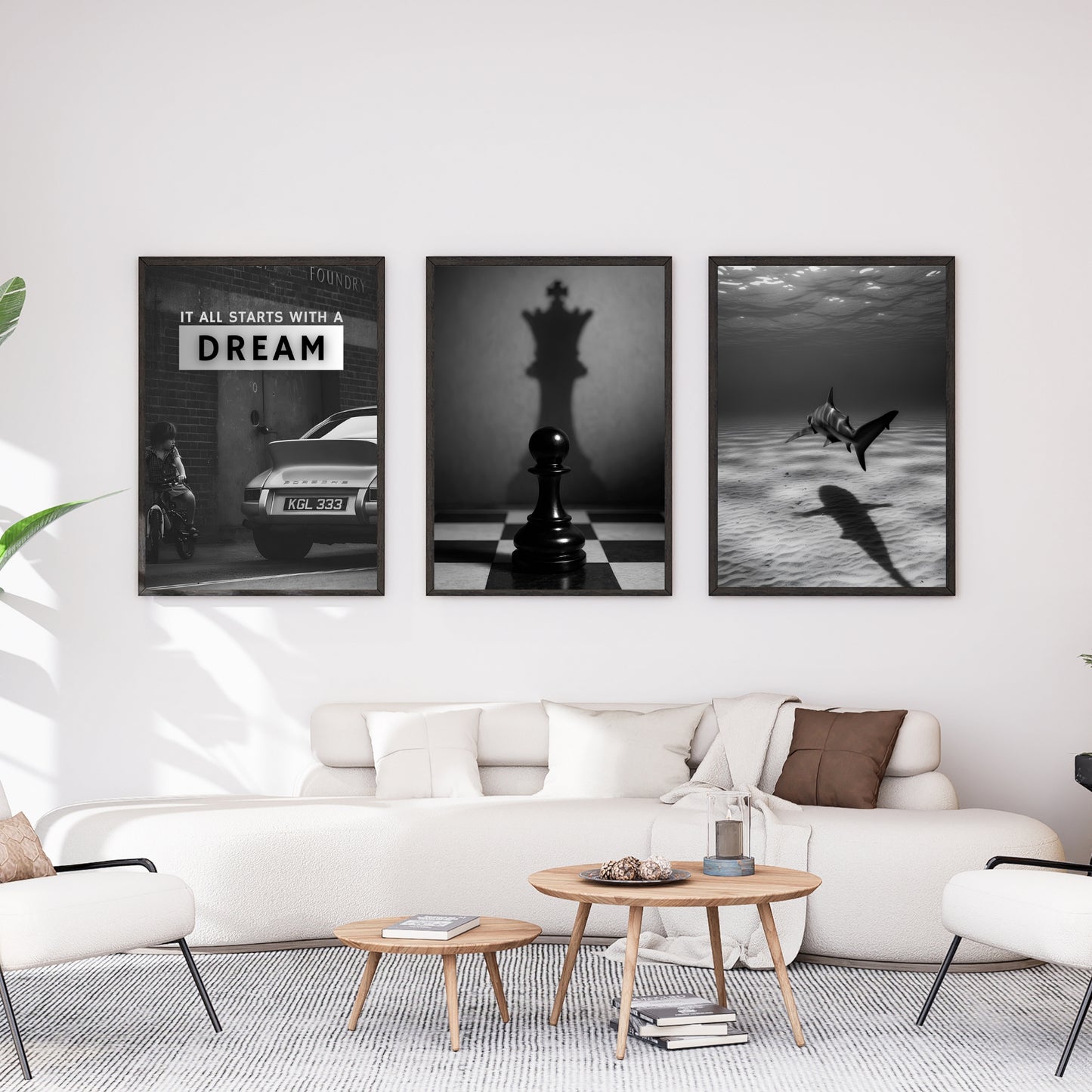 Motivational Poster "It All Starts With A Dream"