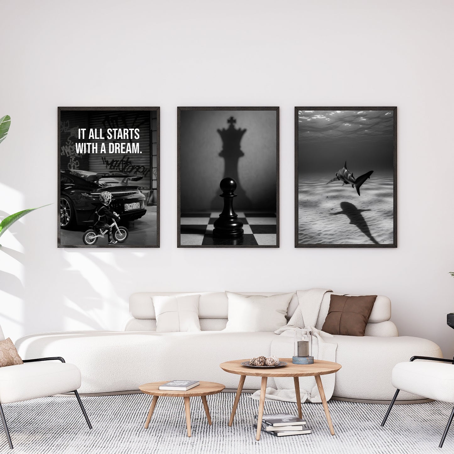 Motivational Poster "It All Starts With A Dream"