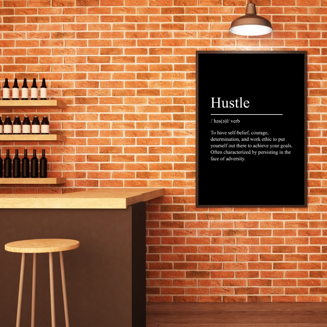 Motivational Poster "Hustle"