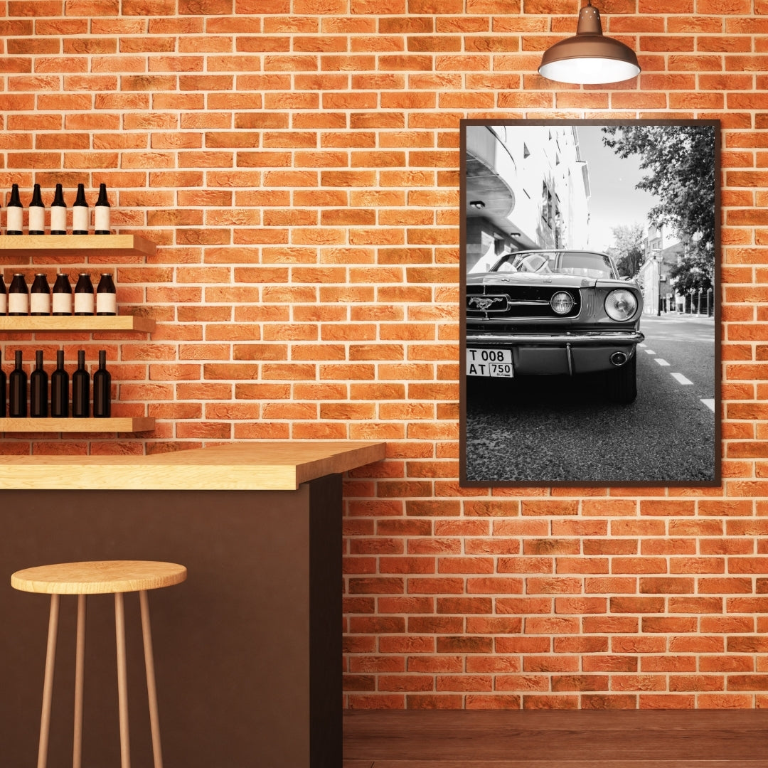 Vintage Ford Mustang Poster
