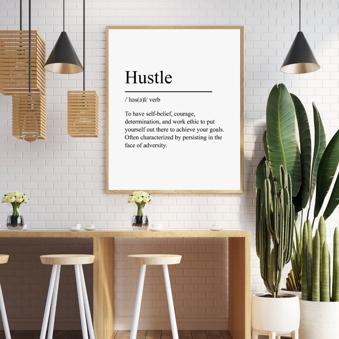 Motivational Poster "Hustle"