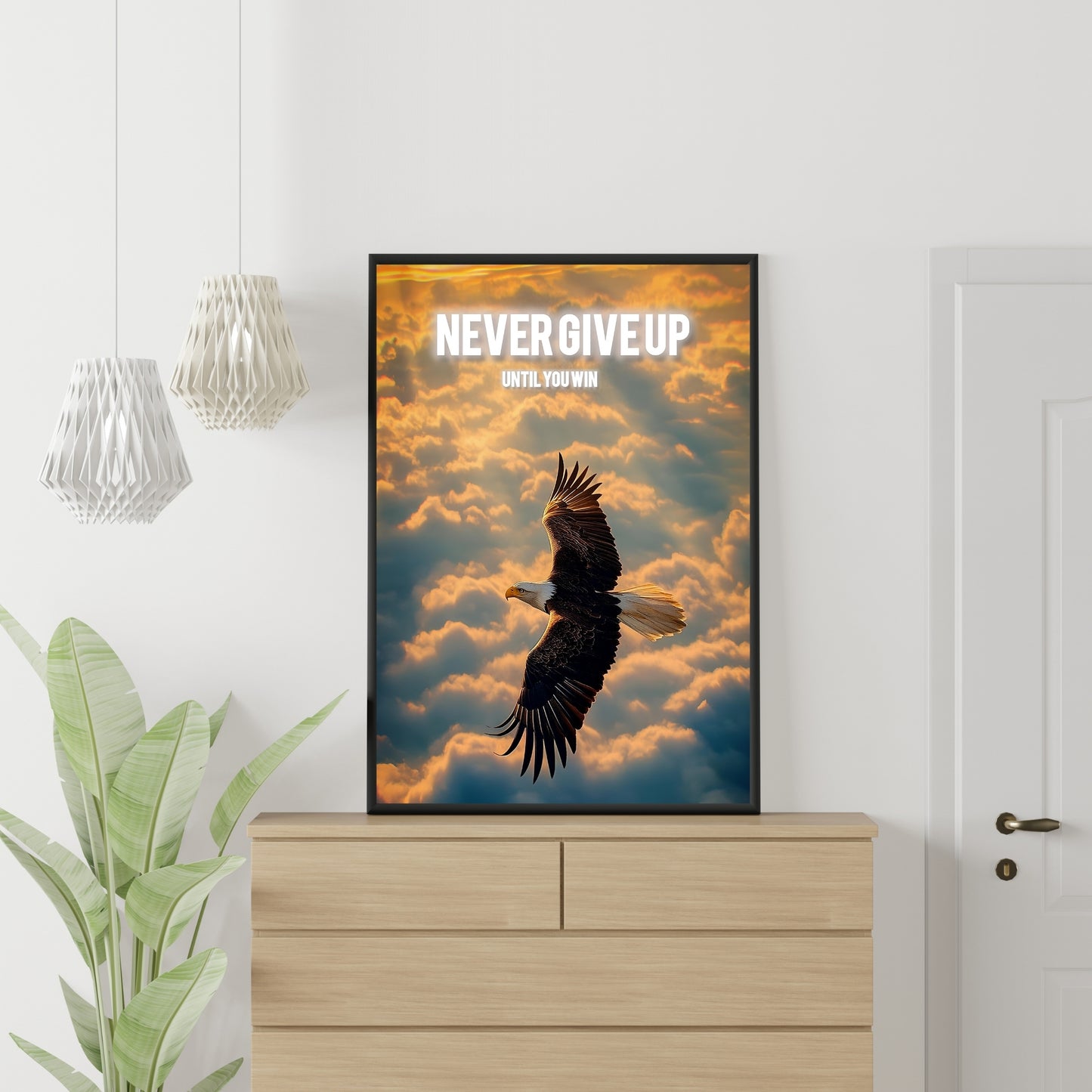 Motivational Poster "Never Give Up"