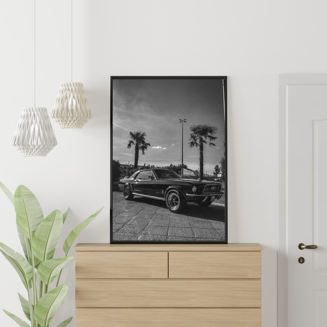 Vintage Ford Mustang Poster
