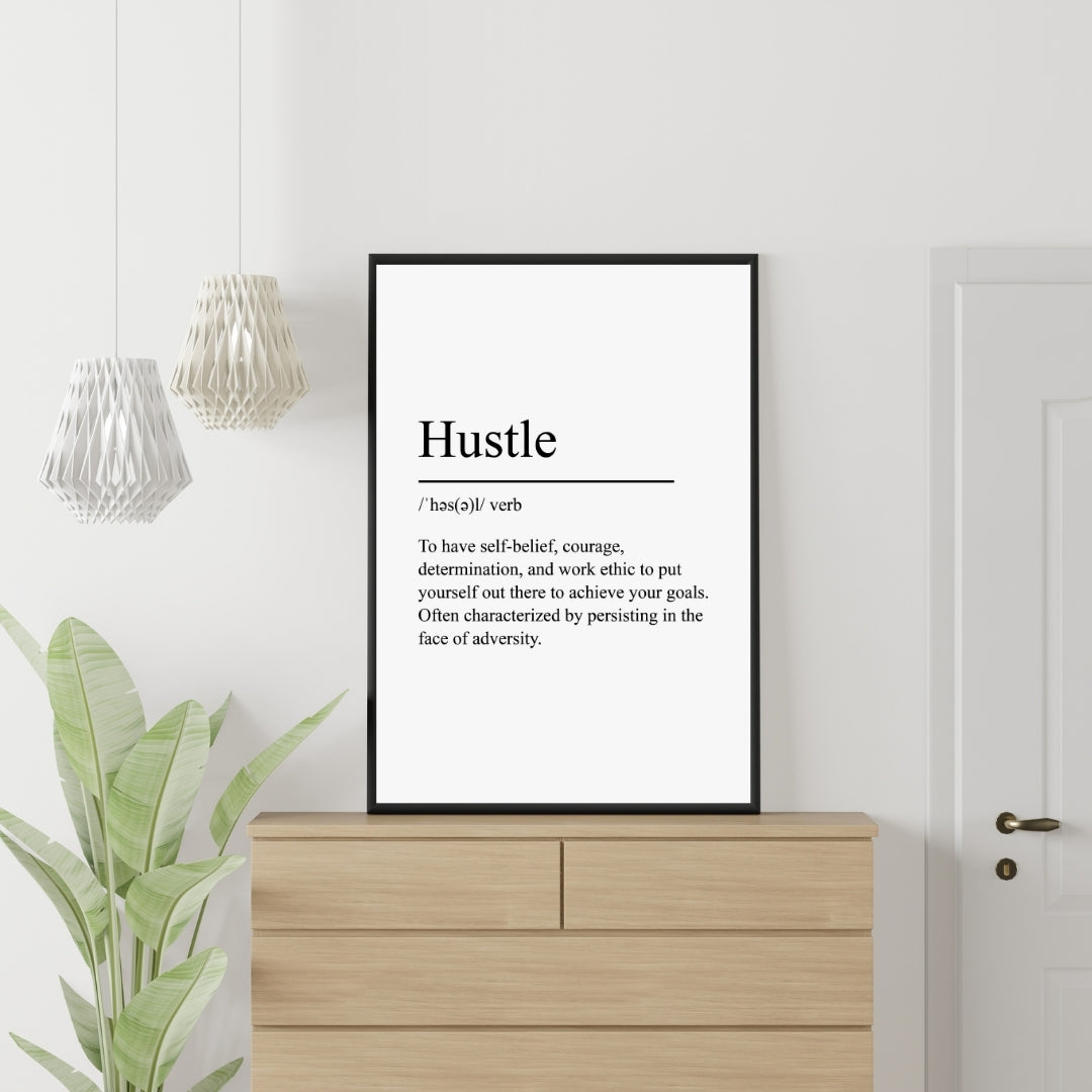 Motivational Poster "Hustle"