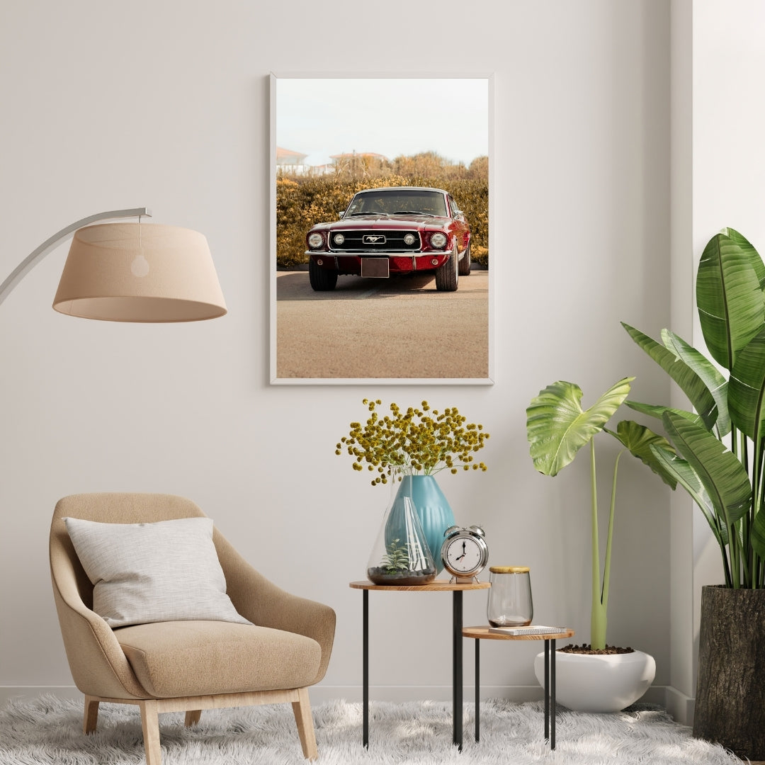Vintage Ford Mustang Poster