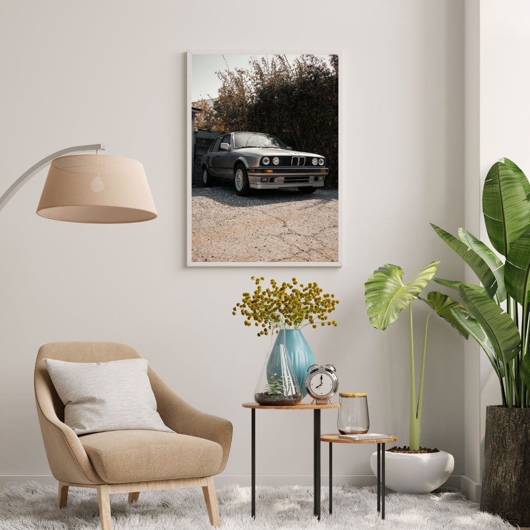 Vintage BMW E30 Poster