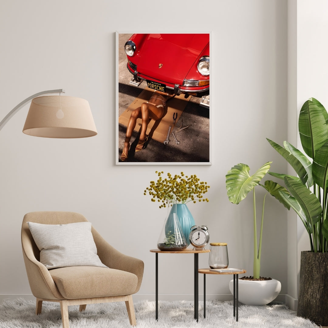 Vintage Porsche Poster