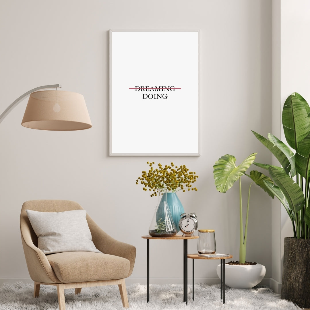 Motivational Poster "Dreaming / Doing"